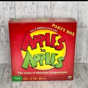 Mattel's Apple to Apple Party Box Game  cards family red games fun laughter